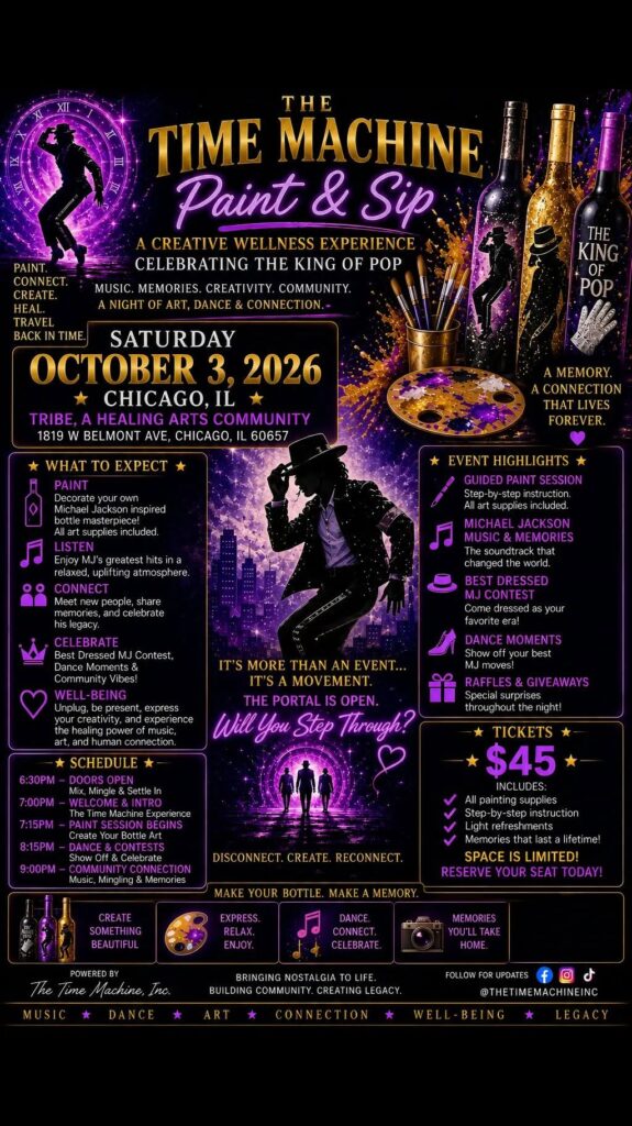 Michael Jackson Paint and Sip Experience